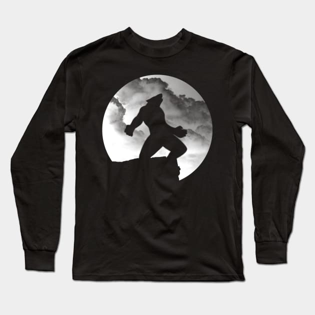 Wolf on the Edge Long Sleeve T-Shirt by ProxishDesigns